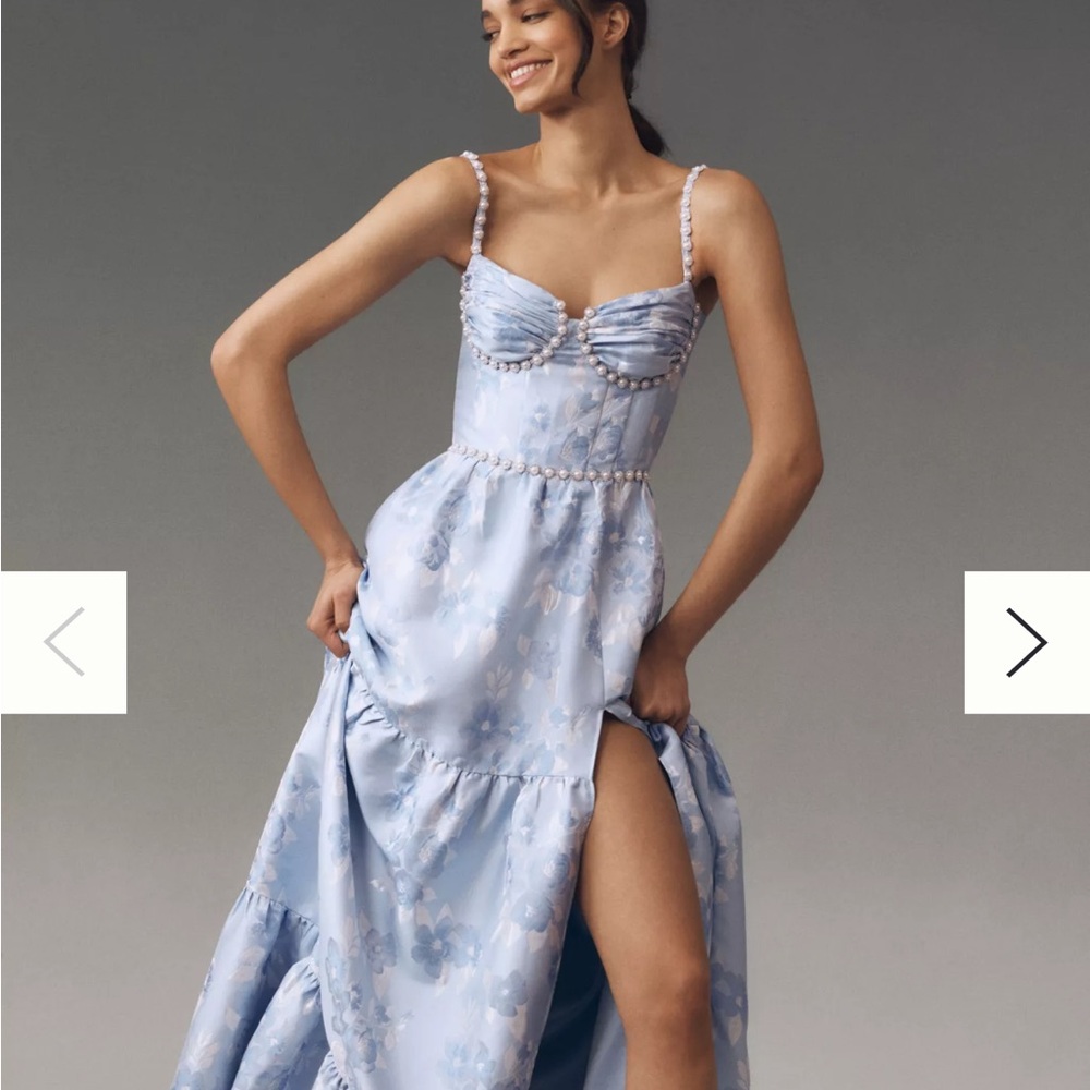 V. Chapman Blue Floral Lucetta Dress